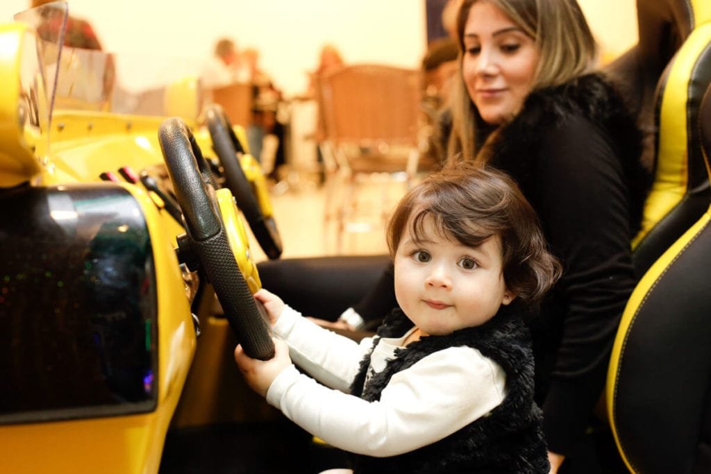 Criança brincando no Buffet